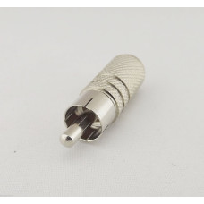 Переходник штекер RCA - гнездо 3.5mm стерео, корпус металл